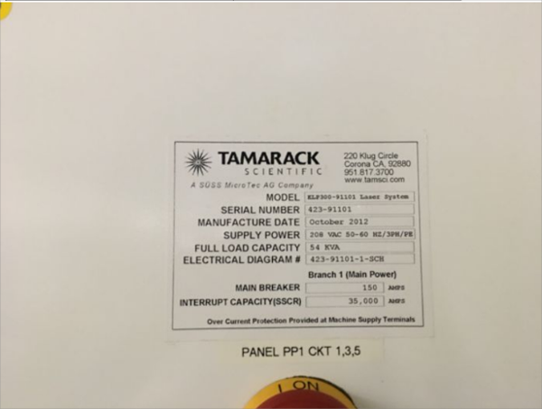suss-tamarack-scient-tamarack-m423-excimer-laser-ablation