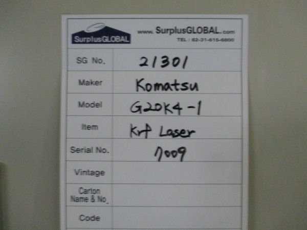 komatsu-g20k41-krf-laser
