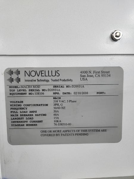 Novellus-Vector-Extreme-SiN-SiO