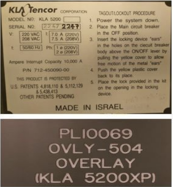 kla-kla5200-lithography-equipmentin-metrology-equipmentkla-tencor