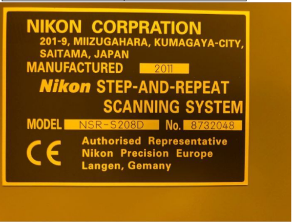 nikon-nsrs208d-exposure-wafers-248nm-krf